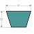 Ремень клиновой B 98,Li=2500мм,Ld=2540мм Contitech 